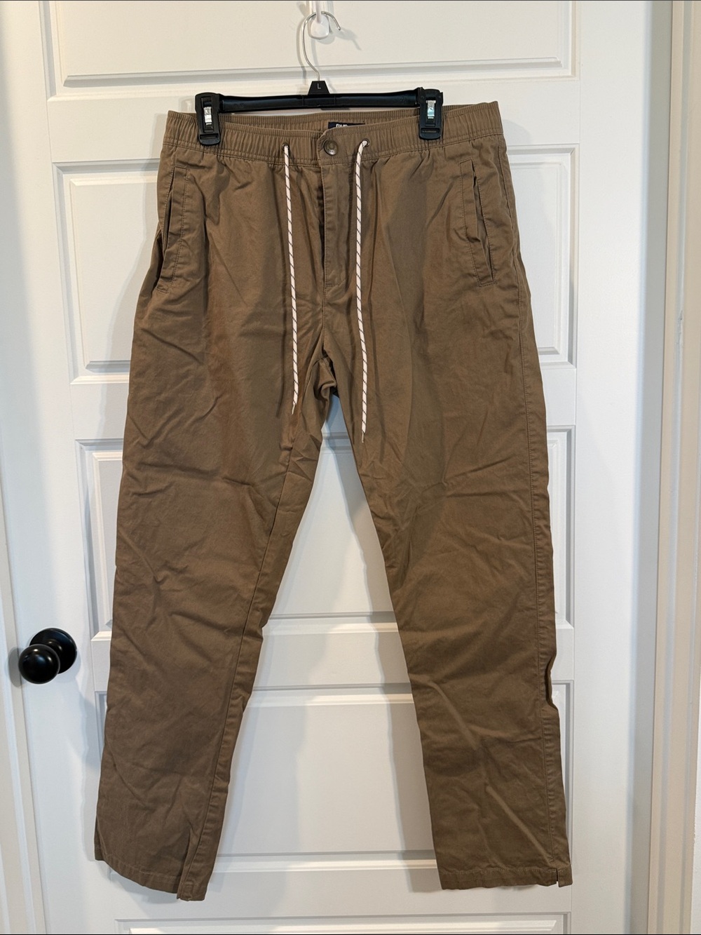 Reyn Spooner Solid Beach Twill Chino‎ Drawstring Pants Mens Medium Brown